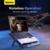 Baseus ThermoCool Heat-Dissipating Laptops Stand (Turbo Fan Version) Grey Hollow Air Duck