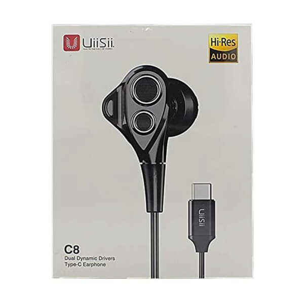 C8 Dual Dynamic Driver Usb C In Ear Earphone