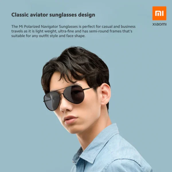 Mi Polarized Navigator Sunglasses - Gray