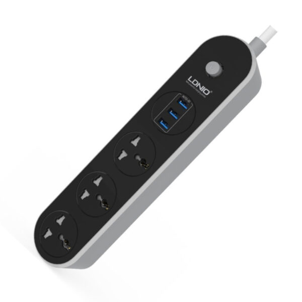 LDNIO SC3301/ 3 Power Socket With 3 USB Extension cord