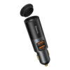 Baseus share together fast charger car charger with cigarette lighter expansion port u+u 120w