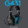 Logitech G431 Headset Leatherette 7.1 Surround Sound Wired Gaming Heads
