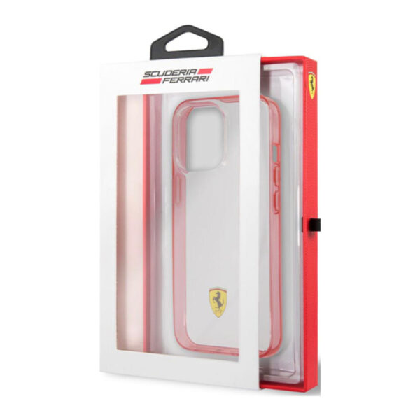 Ferrari Original Logo Transparent Case for iPhone 13 Pro