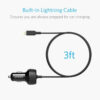 Anker PowerDrive 2 Elite with Lightning Connector 24W (A2214H11)
