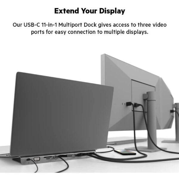 Belkin Connect USB-C 11-In-1 Multiport Dock Hub (1521DN)