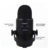 JBL Commercial CSUM10 Compact USB Microphone for Recording, Streaming and Online Calls, Black, Medium