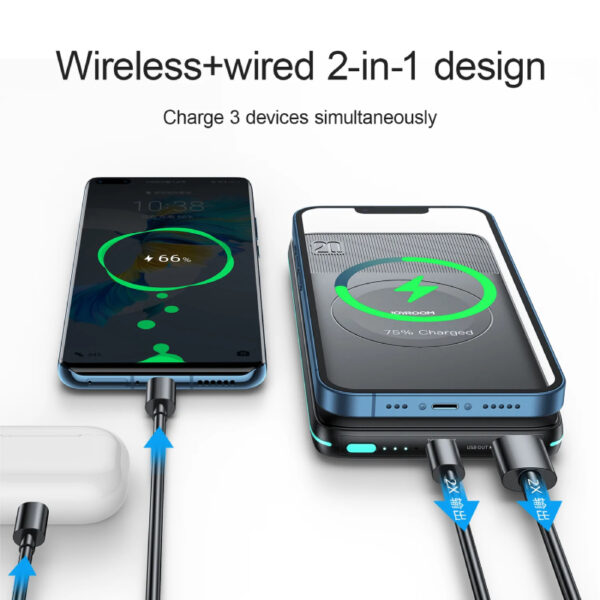 Joyroom JR-W040 20W Magnetic Wireless 10000mAh Power Bank