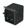 Powerology 3-Outlet Wall Socket with Fast Charging USB