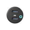 Powerology 45W Ultra-Quick Car Charger with Dual Output - PCCSR006