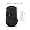 RAPOO 1620 Wireless Optical Mouse Black