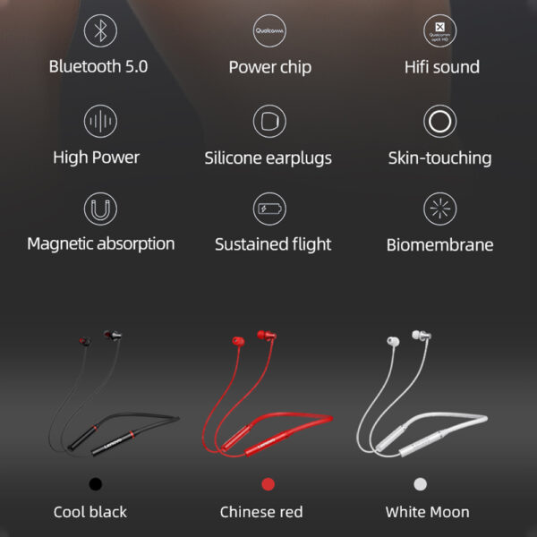 Lenovo HE05x Sports Magnetic Wireless Neckband Earphones