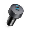 Anker PowerDrive+ III Duo 48W Car Charger with 2 USB-C PowerIQ 3.0 Ports