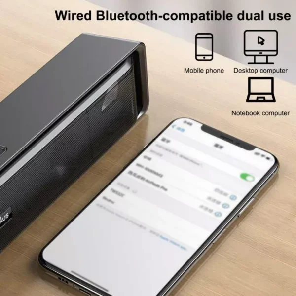 Lenovo original TS32C portable Desktop Loud 3D Stereo Surround Bar Subwoofer Soundbar