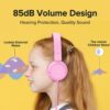 Joyroom JR-HC1 Kids Wired Headphones with Microphone – Blue