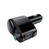 Baseus Locomotive Bluetooth FM Transmitter MP3 Car Charger 2x USB 3.4A black